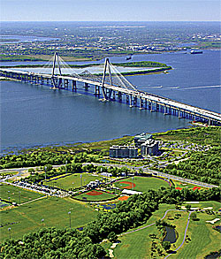 aerial photo of Renaissance On Charleston Harbor